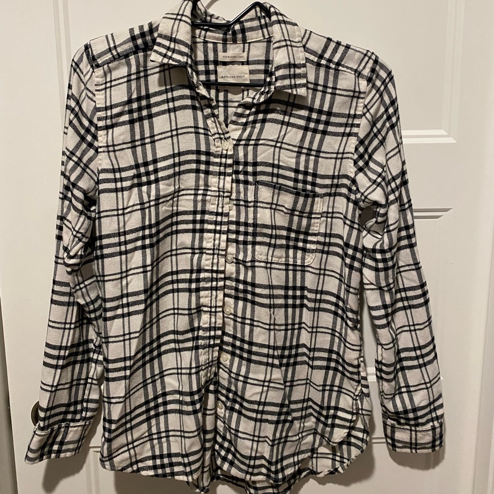 American Eagle Boyfriend Fit Plad Shirt, Size: xs, Great condition